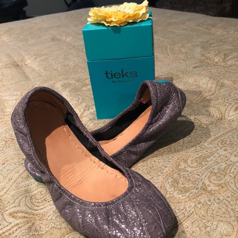 Tieks Slate Grey Ballet Shoes Size 7